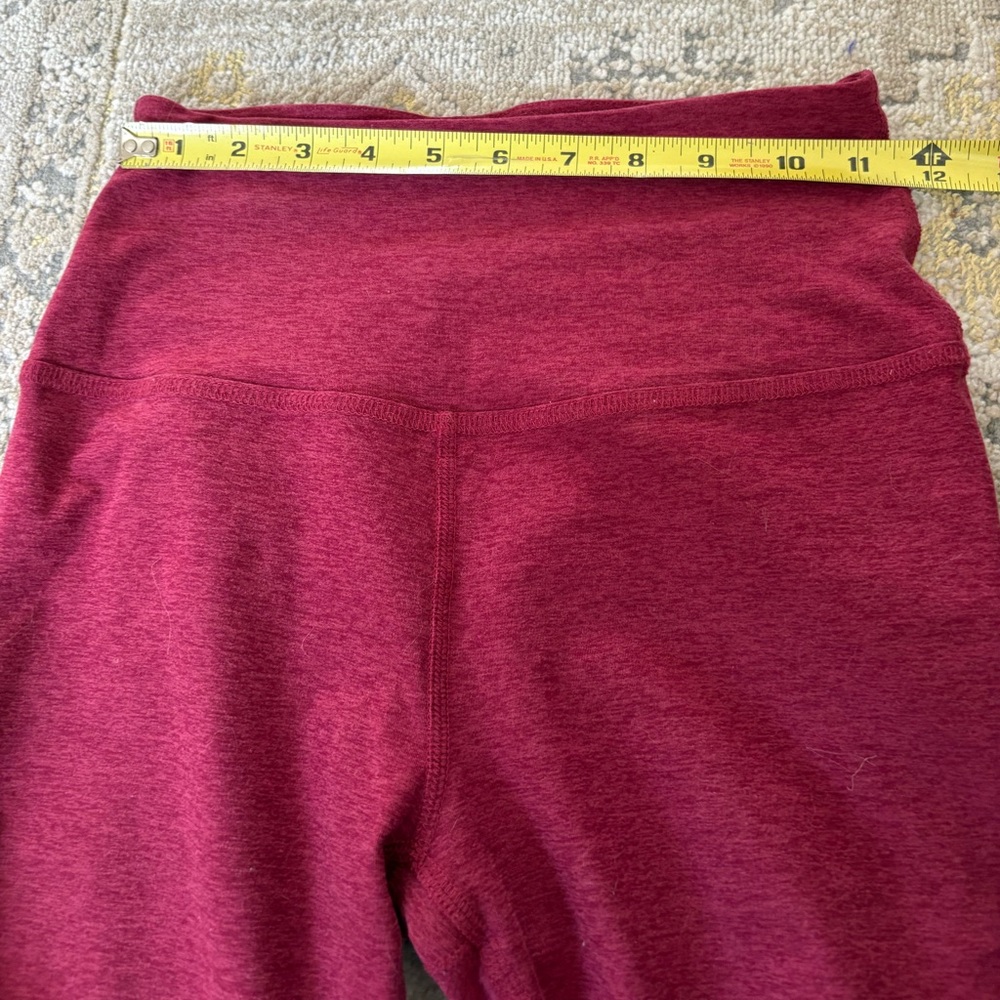 Beyond Yoga Spacedye High Waisted Midi Leggings in cranberry heather - Picture 8 of 9